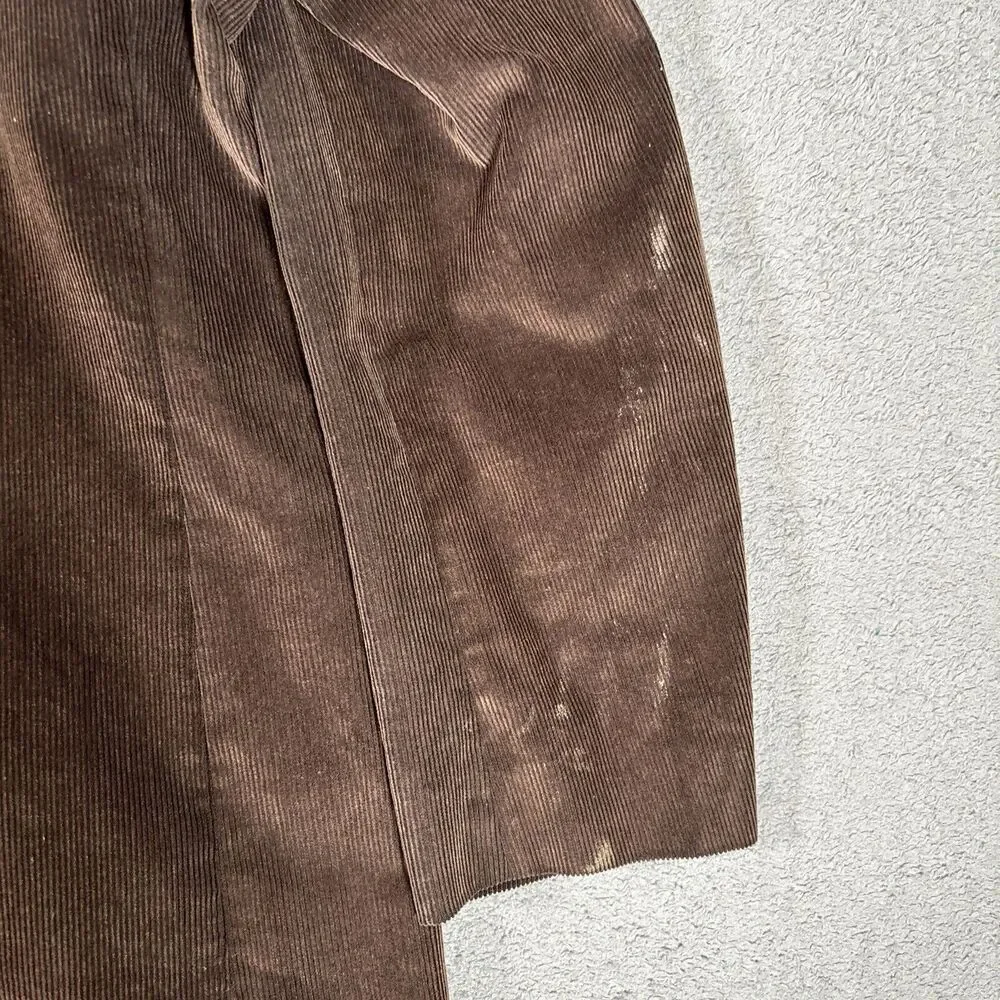 Milano Men’s Brown Corduroy Blazer 3 Button Inside Pen Pocket Size 44‎ Chest